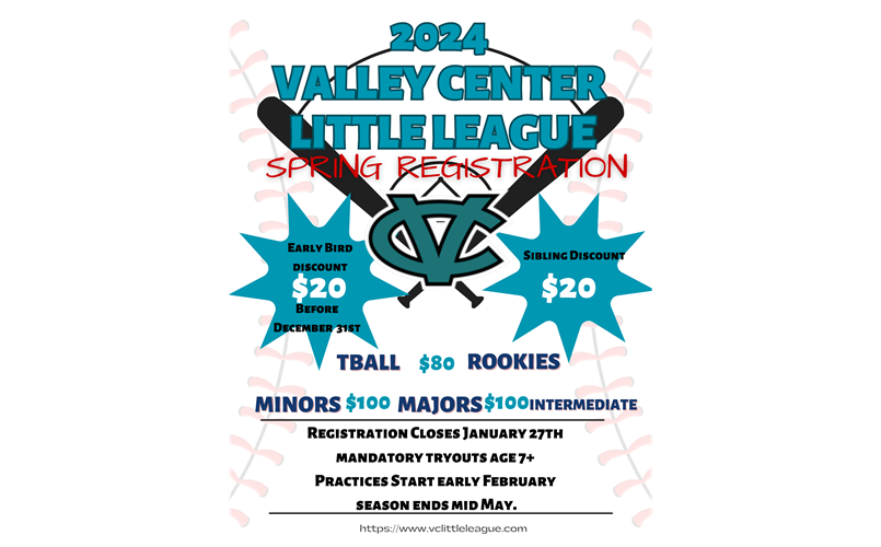 2024 Spring Baseball Registration Is Open !!!!