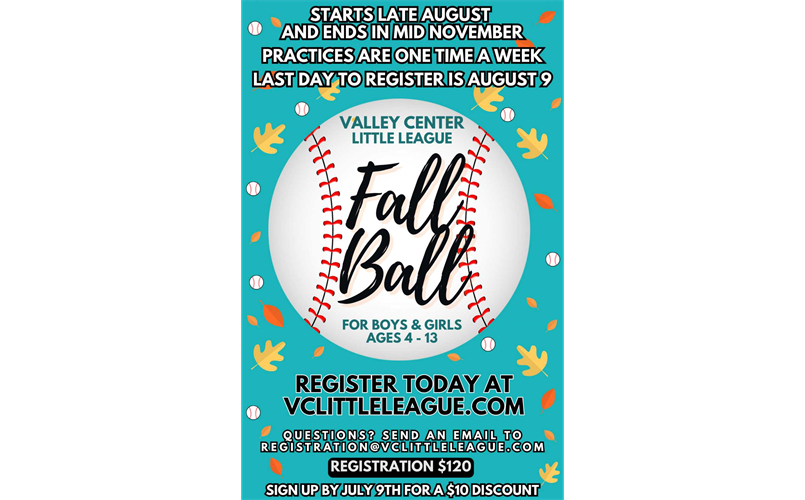2025 Fall Ball Registration is Open