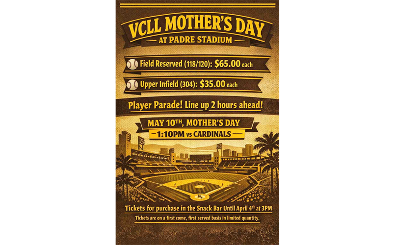 VCLL Mother's Day at Padres Stadium